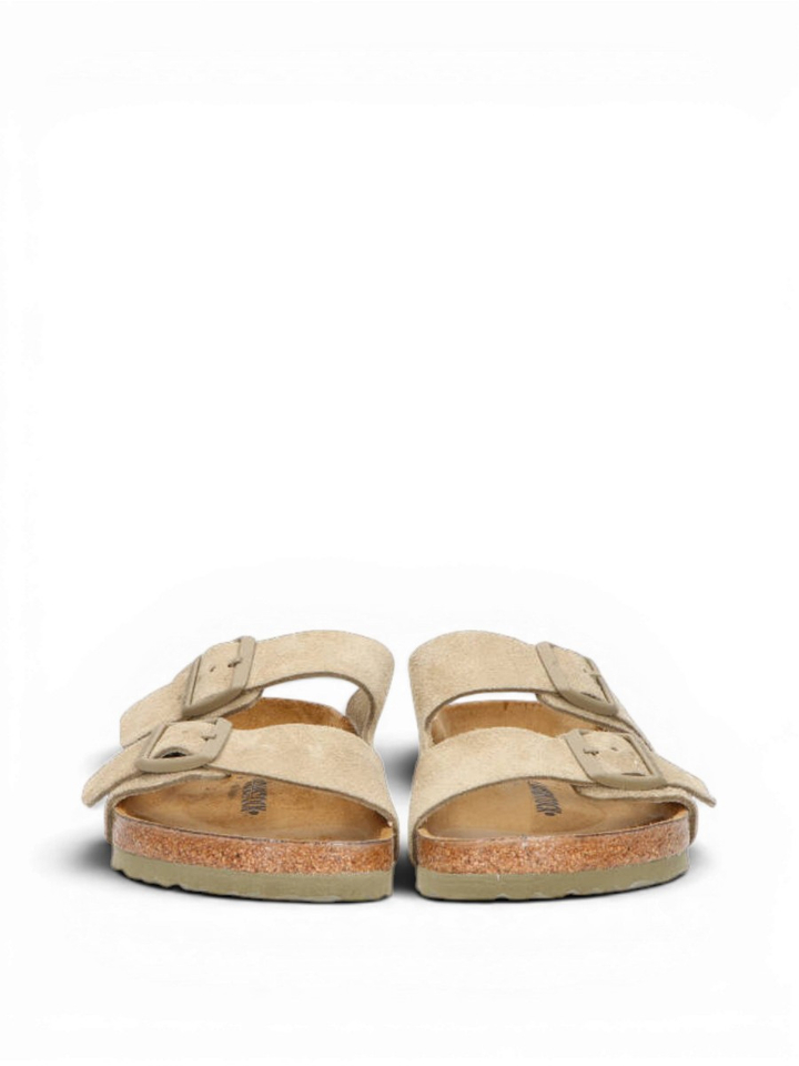 Faded kaki Arizona suede leather Birkenstock 