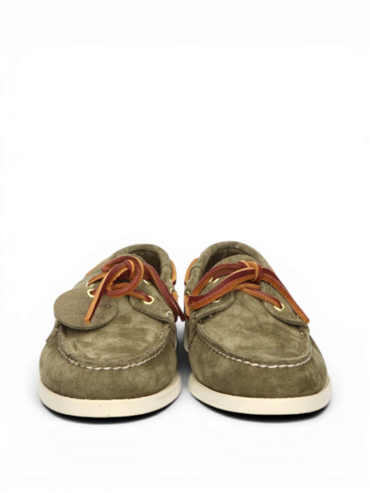 Kaki groene docksides Sebago