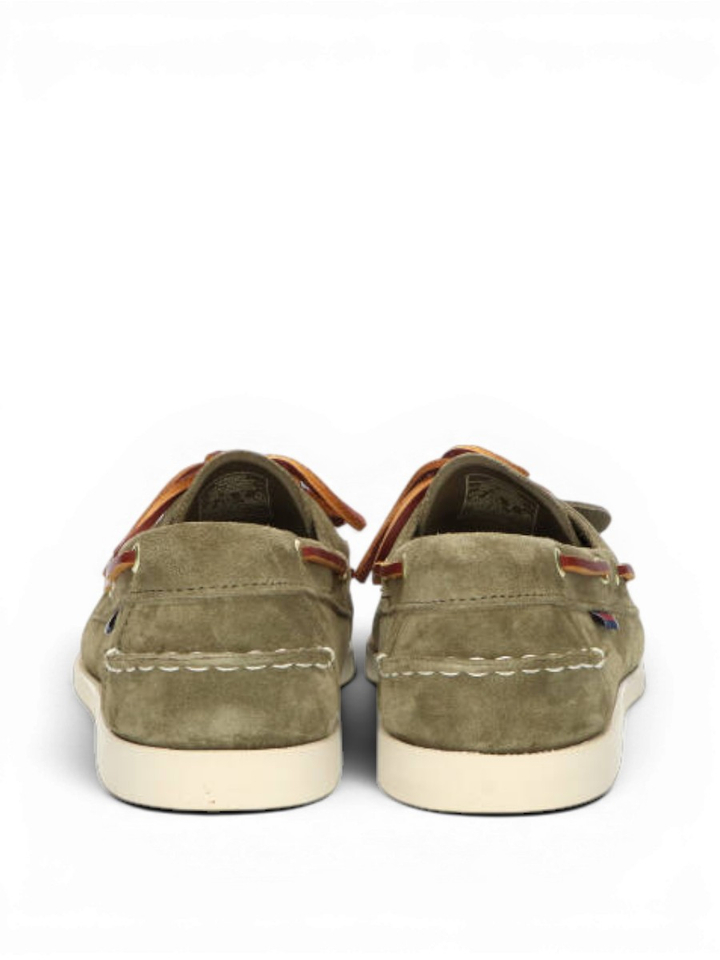 Kaki groene docksides Sebago