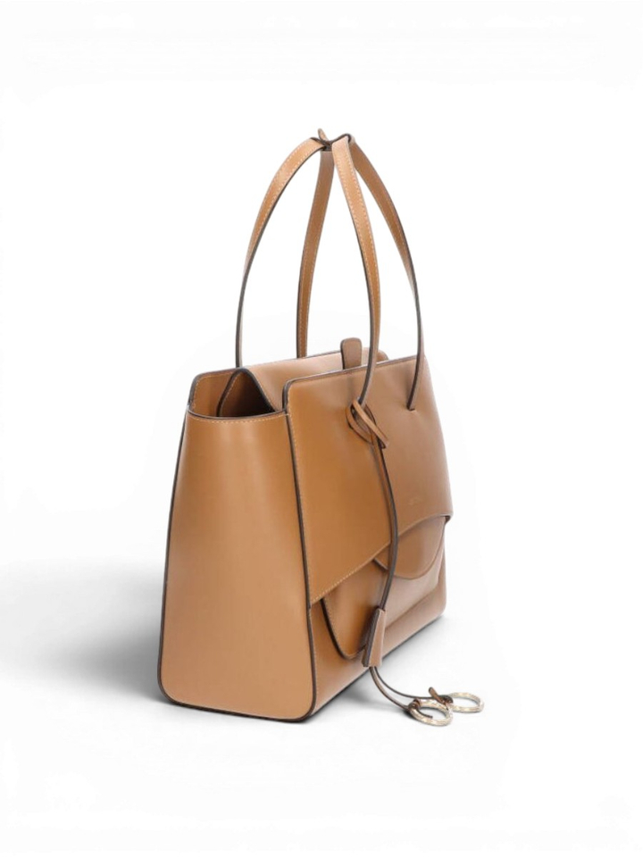 Caramel shopper Flap L Hidesins