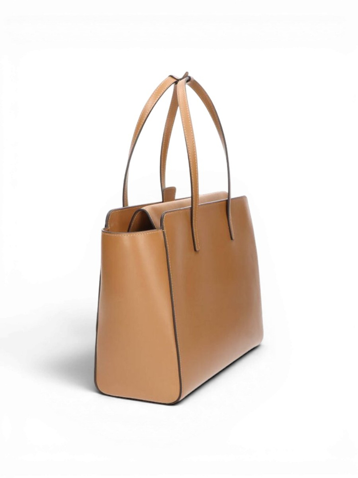 Caramel shopper Flap L Hidesins