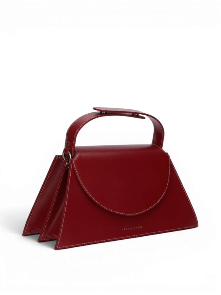 Bordeaux lederen handtas Helena Zarina Rouge
