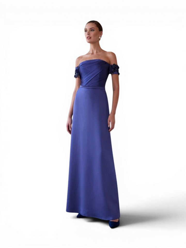 Donkerblauw gala kleed Carla Ruiz