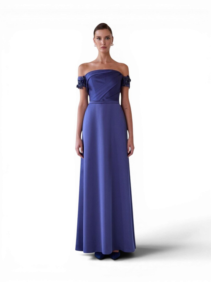 Donkerblauw gala kleed Carla Ruiz
