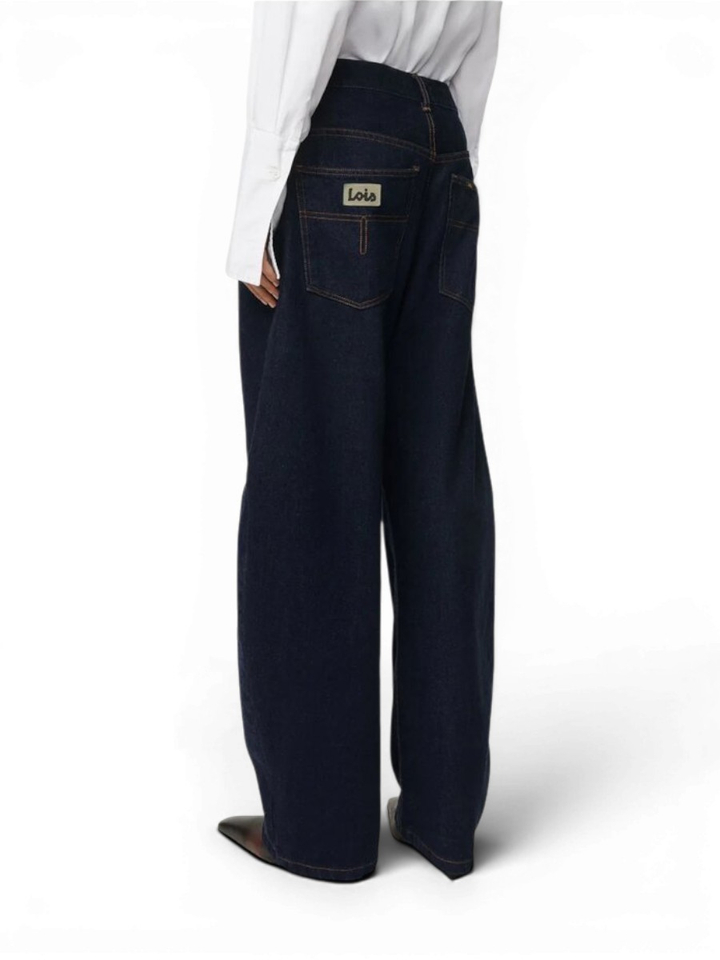 Donkerblauwe loose fit jeans Dali Lois
