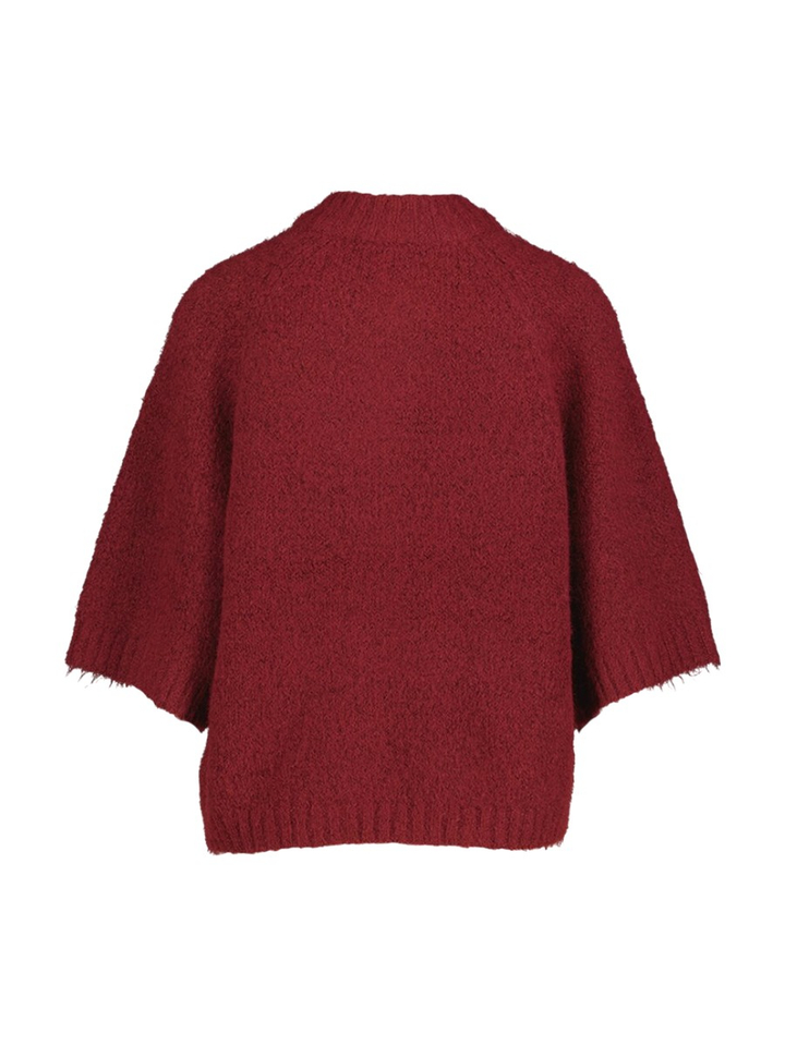 Bordeaux cardigan met gouden knopen Benuta Neo Noir 