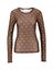 Bruine t-shirt met bolletjes print Ella Neo Noir 