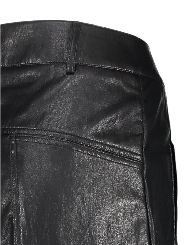 Zwarte losvallende broek in lederlook Gitt Co'Couture 