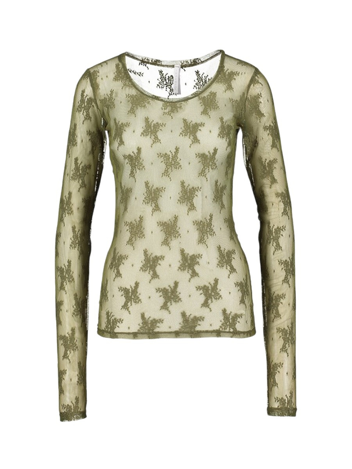 Kaki kanten t-shirt met lange mouwen Imperial 