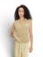 Beige gilet zonder mouwen met logo East American Vintage 