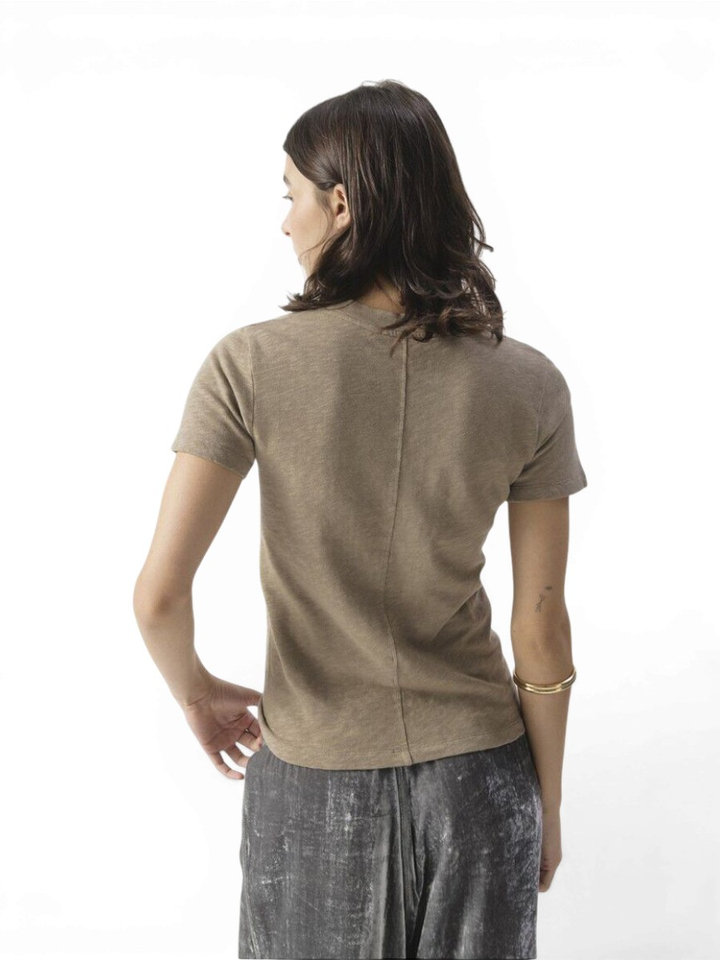 Bruine katoenen t-shirt Son American Vintage