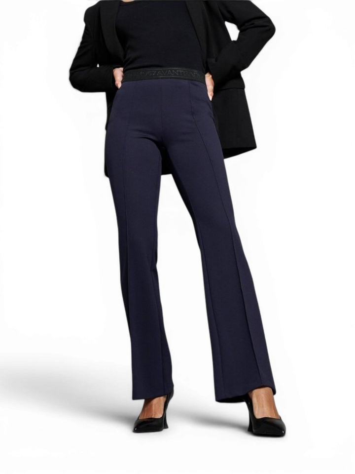 Blauwe comfortabele broek met elastiek Aliisa Flaired Rosner 
