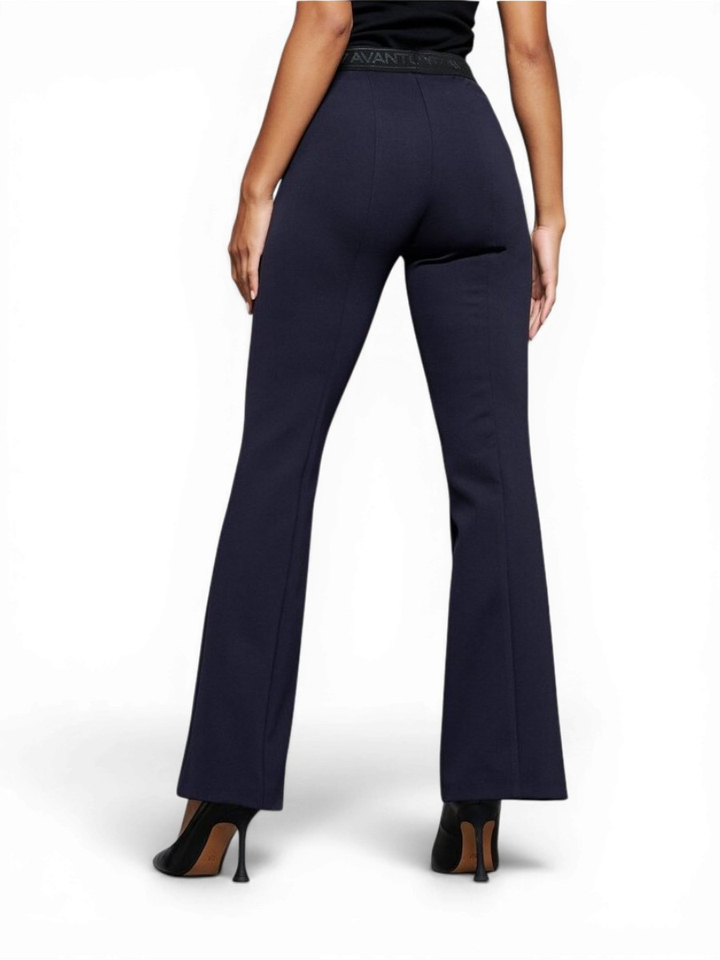 Blauwe comfortabele broek met elastiek Aliisa Flaired Rosner 