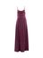 Bordeaux zijdenlook jurk met stropdetail Swing