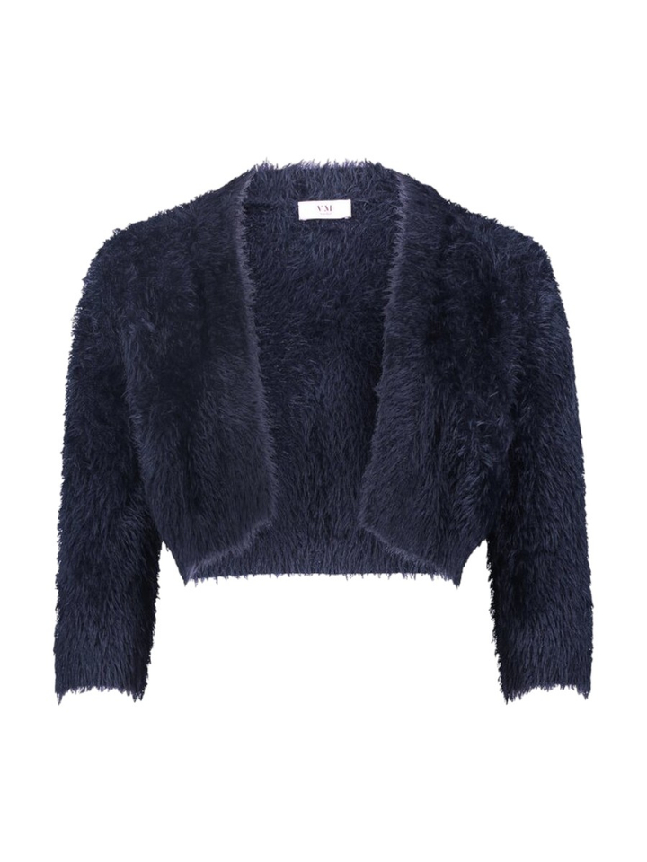 Donkerblauwe fluffy bolero Vera Mont