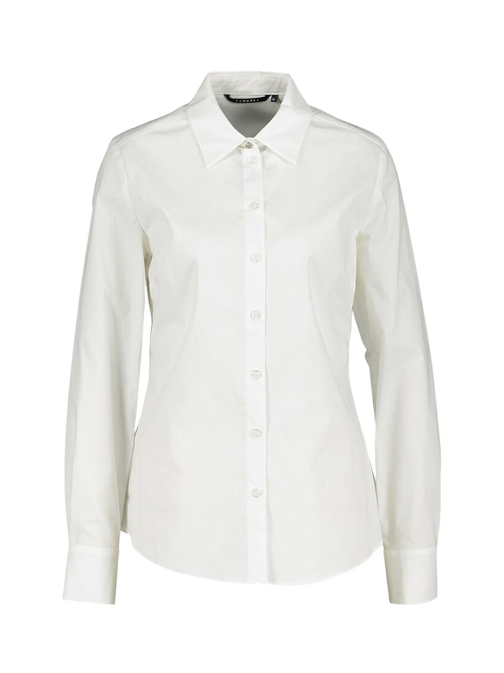 Witte klassieke blouse met knopen Halifax Xandres