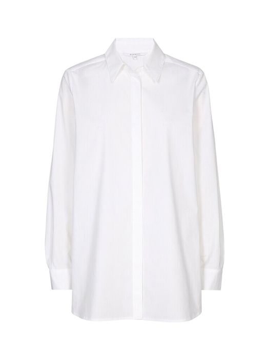 Lange witte bloes met knopen Habon Xandres
