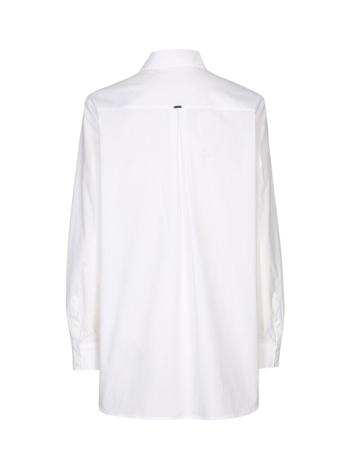 Lange witte bloes met knopen Habon Xandres