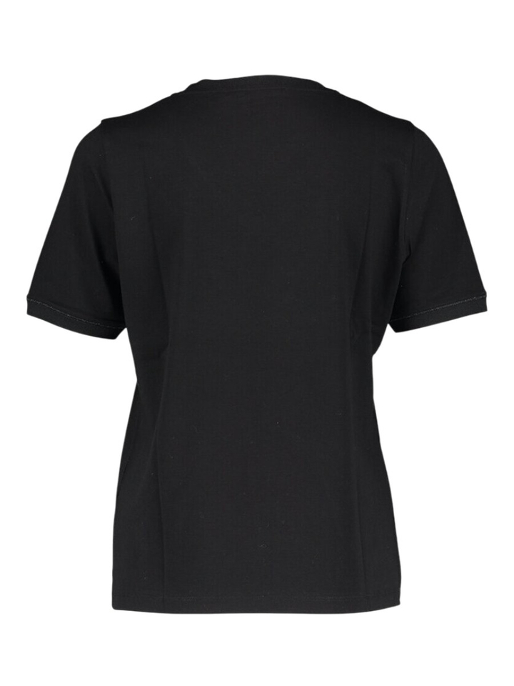 Zwarte t-shirt met V-hals Floy Xandres
