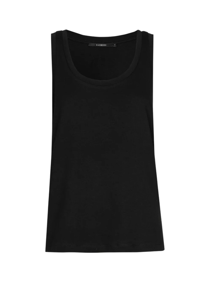 Zwarte effen top Fugo Xandres