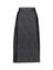 Zwarte halflange rok met structuur A-Line Lunatica 
