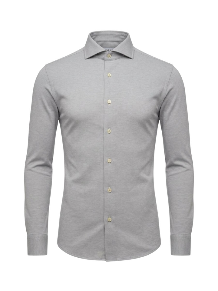 Green salbei katoenen hemd (slim fit) met lange mouwen Fakts 