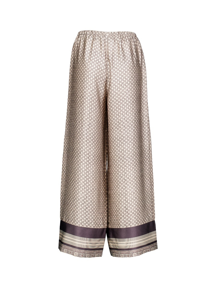 Beige broek met print Sora Neo Noir