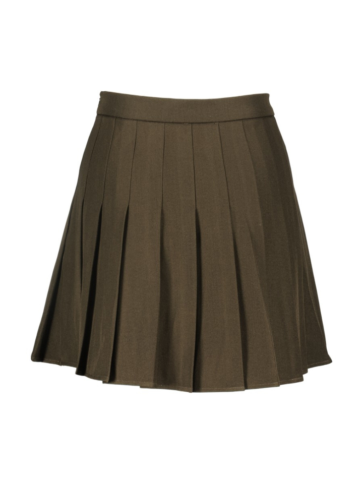 Bruine rok met plooitjes LAURINA Neo Noir