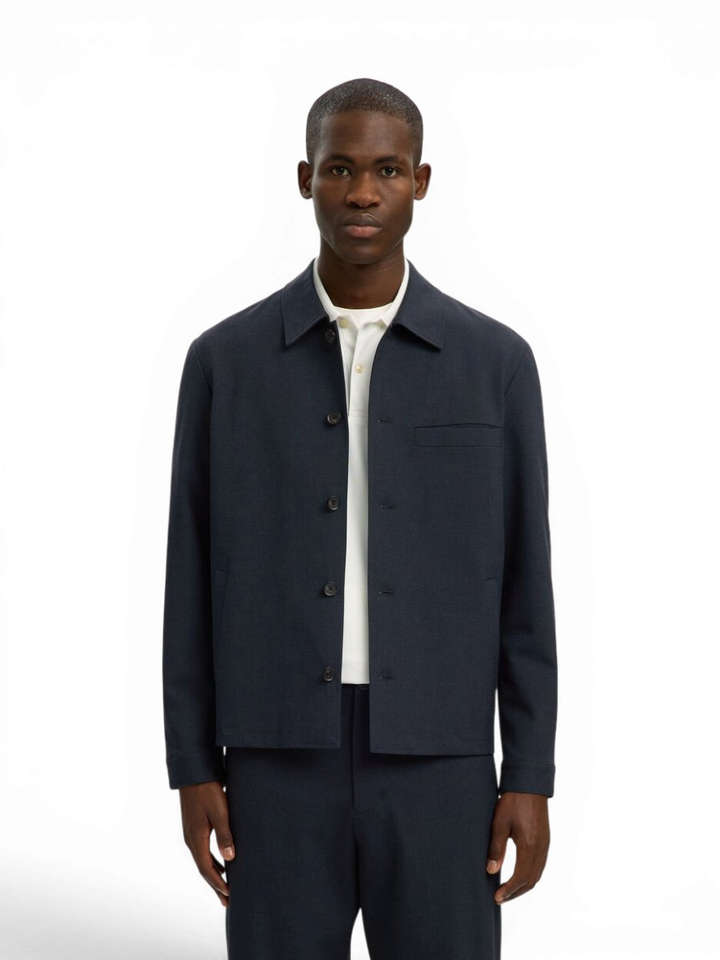 Dnkerblauwe casual blazer Selected