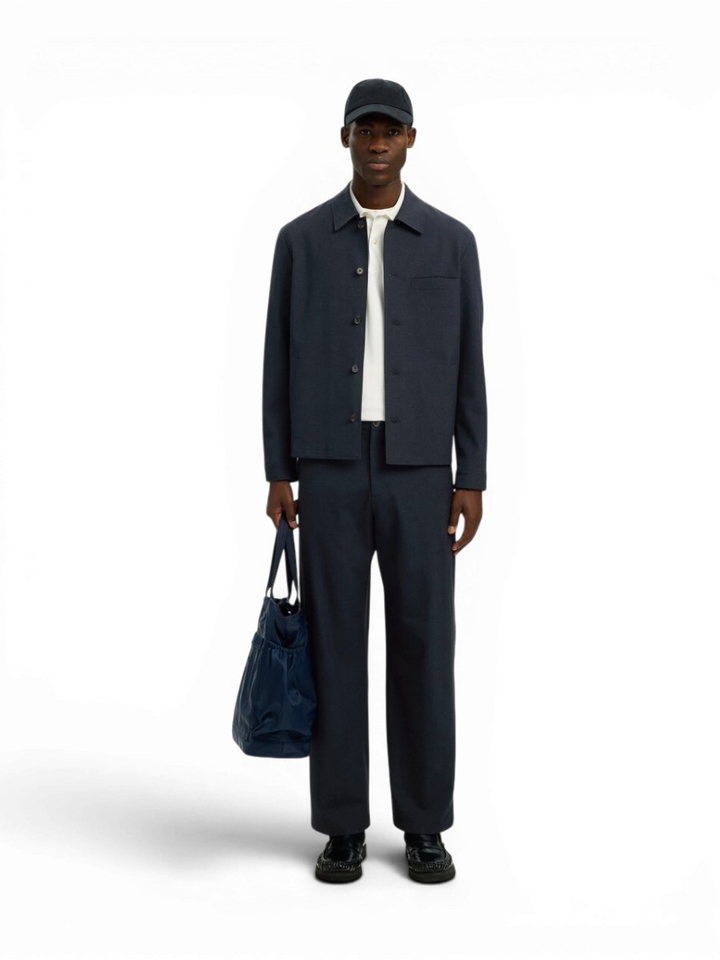 Dnkerblauwe casual blazer Selected