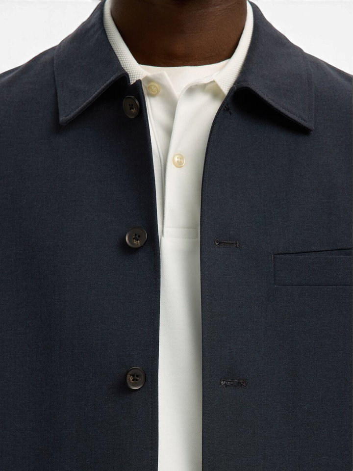 Dnkerblauwe casual blazer Selected