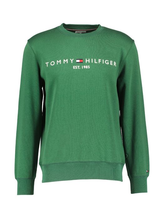 Groene katoenen sweater Tommy Hilfiger
