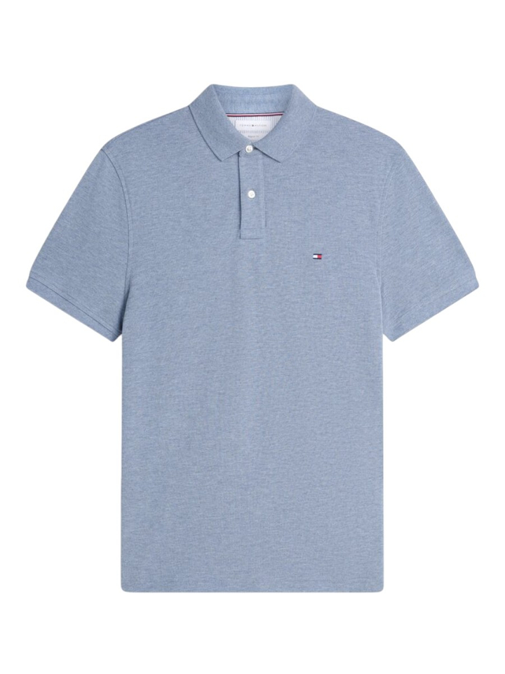 Lichtblauwe katoenen polo Tommy Hilfiger 