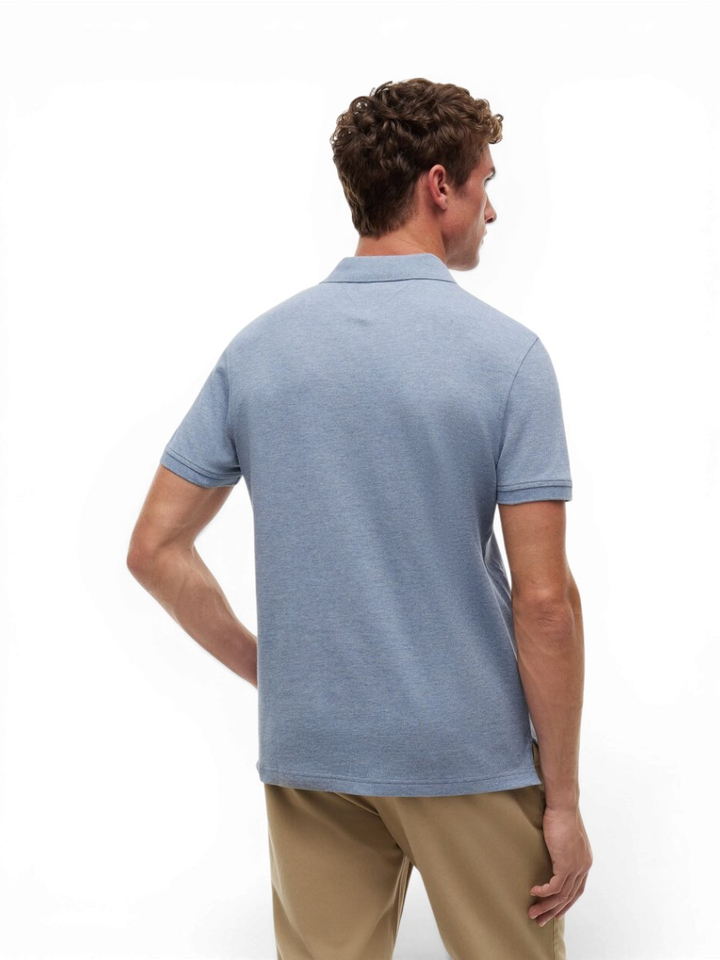 Lichtblauwe katoenen polo Tommy Hilfiger 