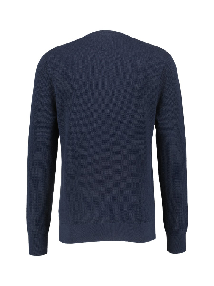 Donkerblauwe trui met structuur Tommy Hilfiger 