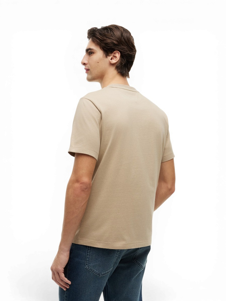 Beige katoenen T-shirt Tommy Hilfiger
