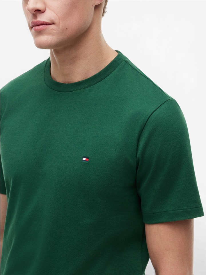 Groene katoenen T-shirt Tommy Hilfiger 