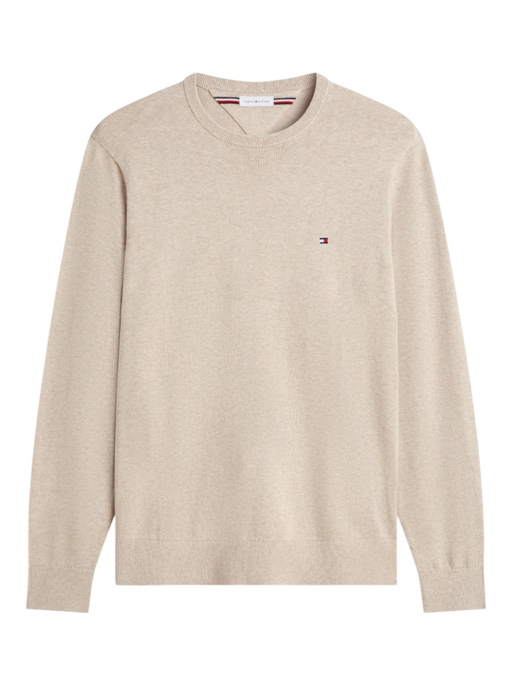 Beige trui met ronde hals Tommy Hilfiger 