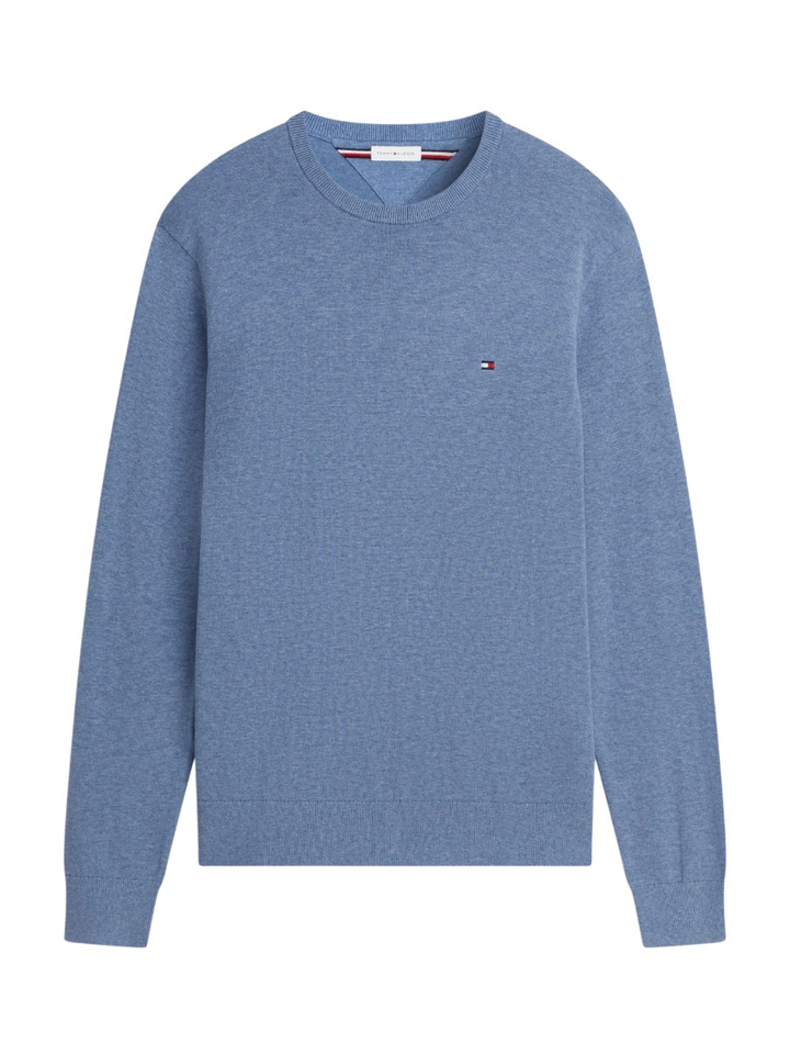 Lichtblauwe trui met ronde hals Tommy Hilfiger