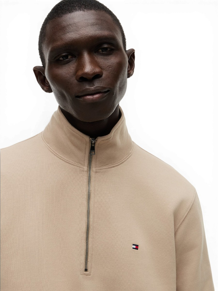 Beige sweater met kraag Tommy Hilfiger 