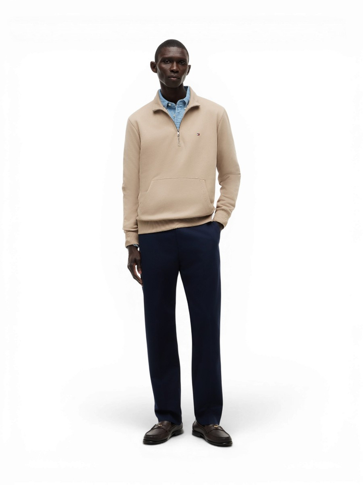 Beige sweater met kraag Tommy Hilfiger 
