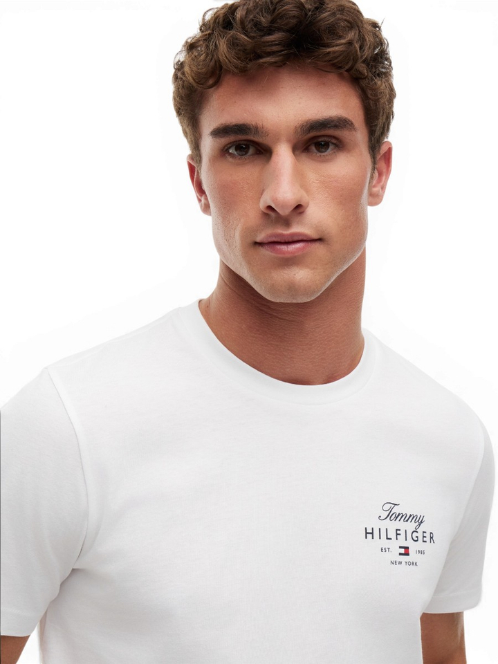 Witte katoenen T-shirt  Tommy Hilfiger 