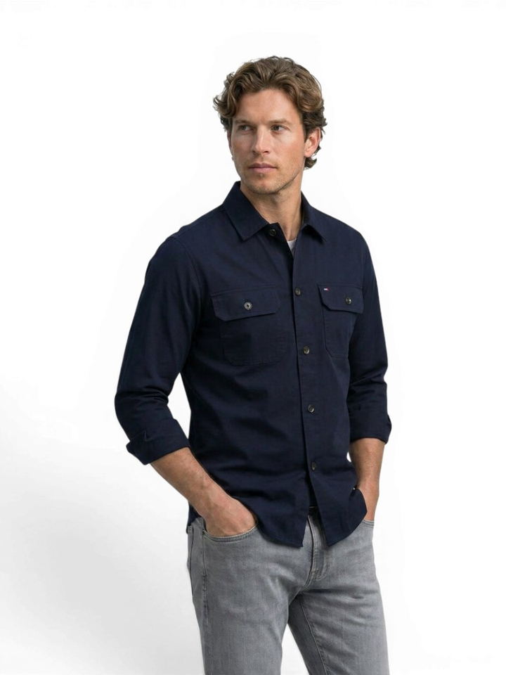 Desert sky katoenen hemd (regular fit) met lange mouwen Tommy Hilfiger