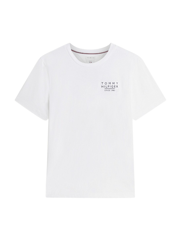 Witte Katoenen Tshirt met korte mouwen Tommy Hilfiger