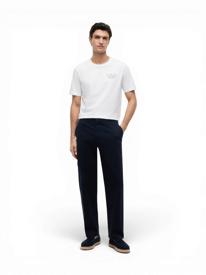 Witte Katoenen Tshirt met korte mouwen Tommy Hilfiger