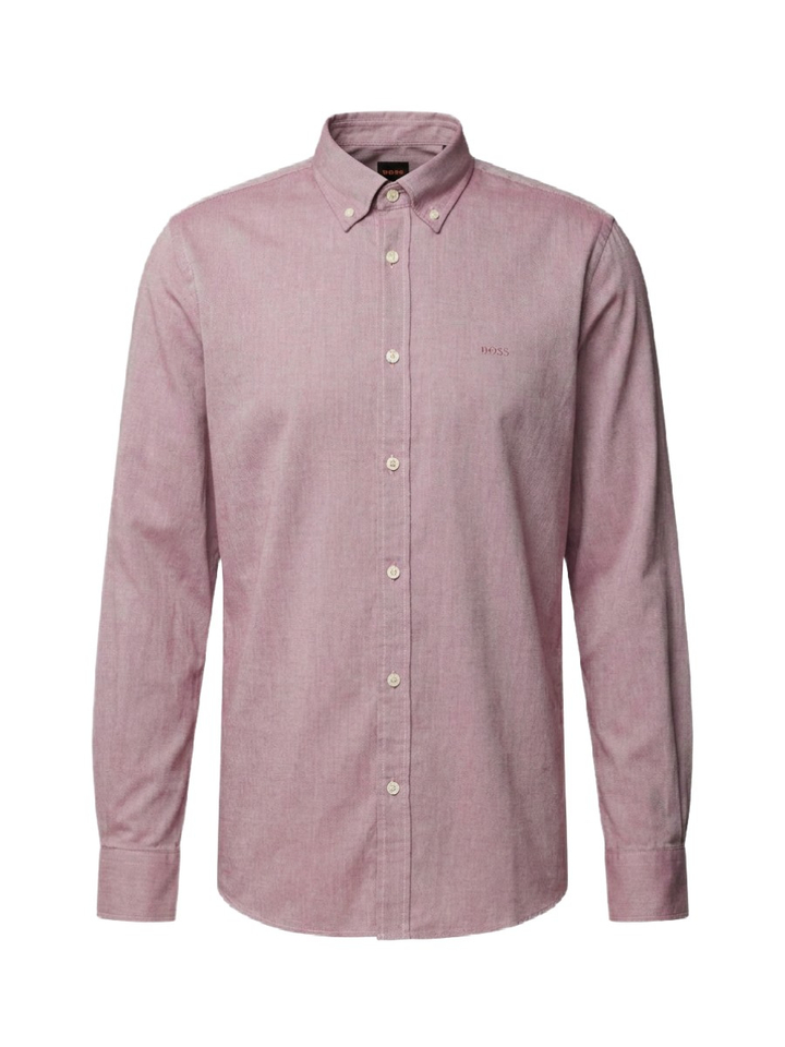 Bordeaux hemd ( regular fit) met lange mouwen Hugo Boss