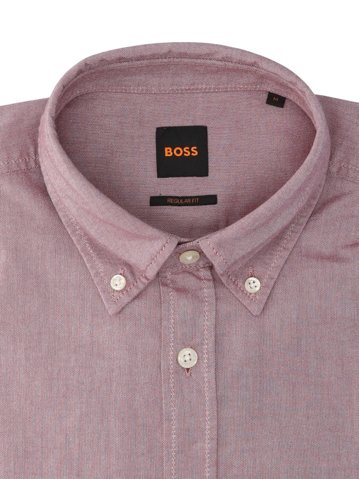 Bordeaux hemd ( regular fit) met lange mouwen Hugo Boss