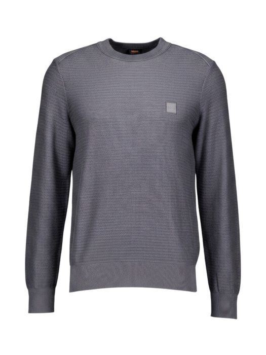 Blauwe trui met ronde hals Boss Orange