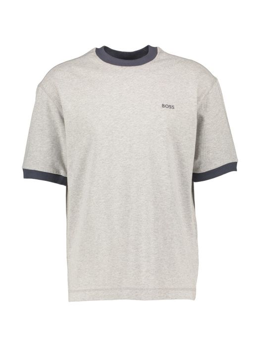 Grijze t-shirt met logo Hugo Boss