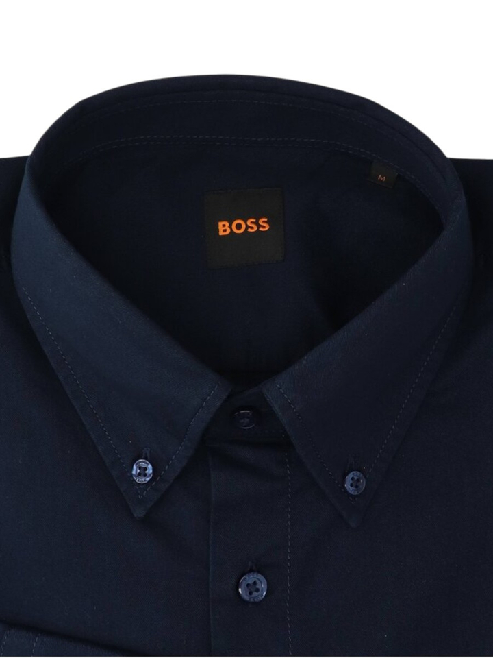 Blauw katoenen hemd (regular fit) met lange mouwen Hugo Boss